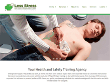 Tablet Screenshot of lessstress.com